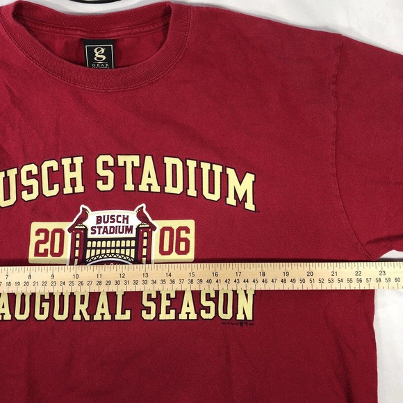 St Louis Cardinals 2006 Inaugural Season Shirt Busch Stadium XL Gear For Sports - Picture 10 of 11